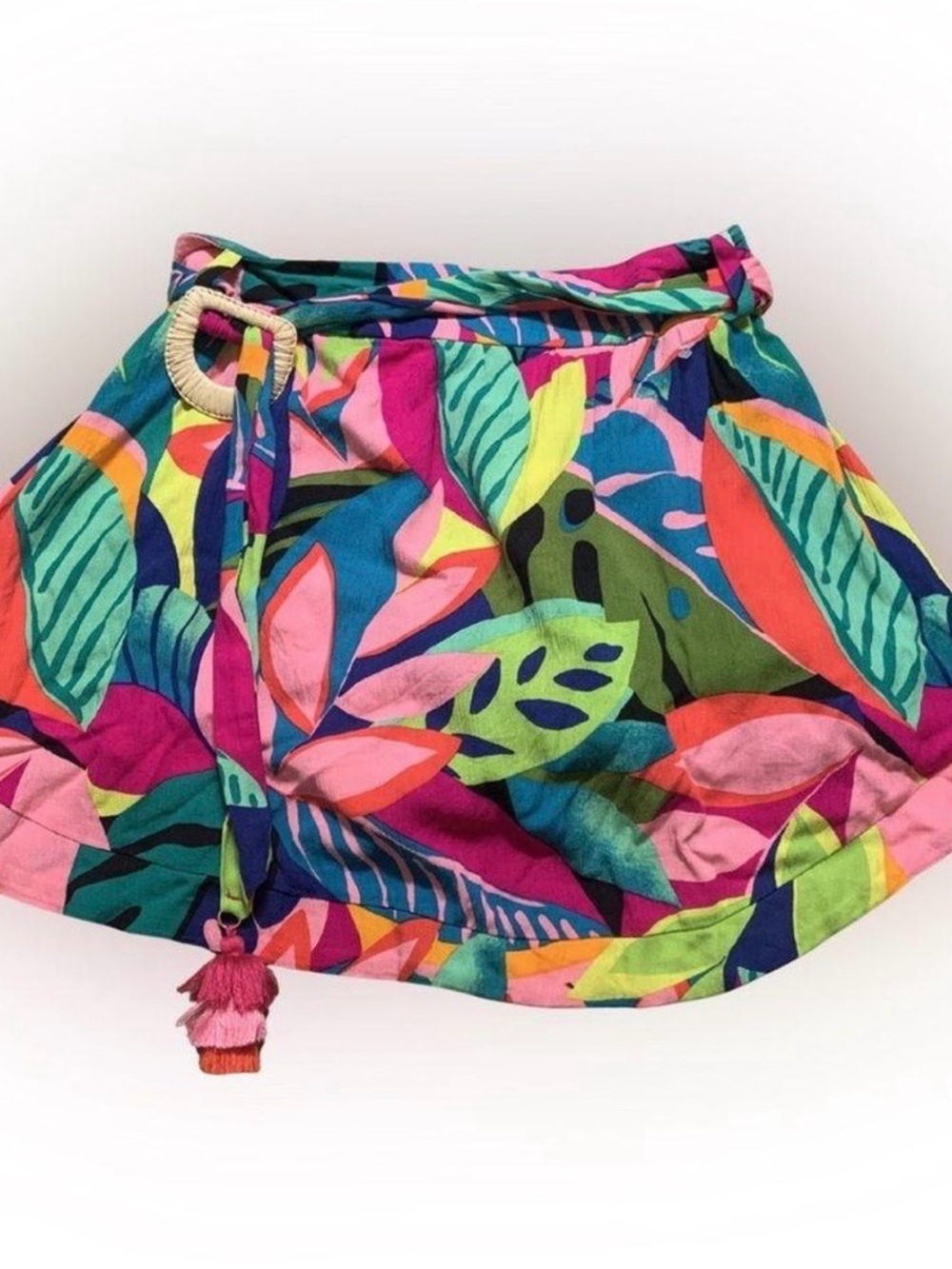 Trina Turk Multicolor Tropical Print Mini Skirt size Medium